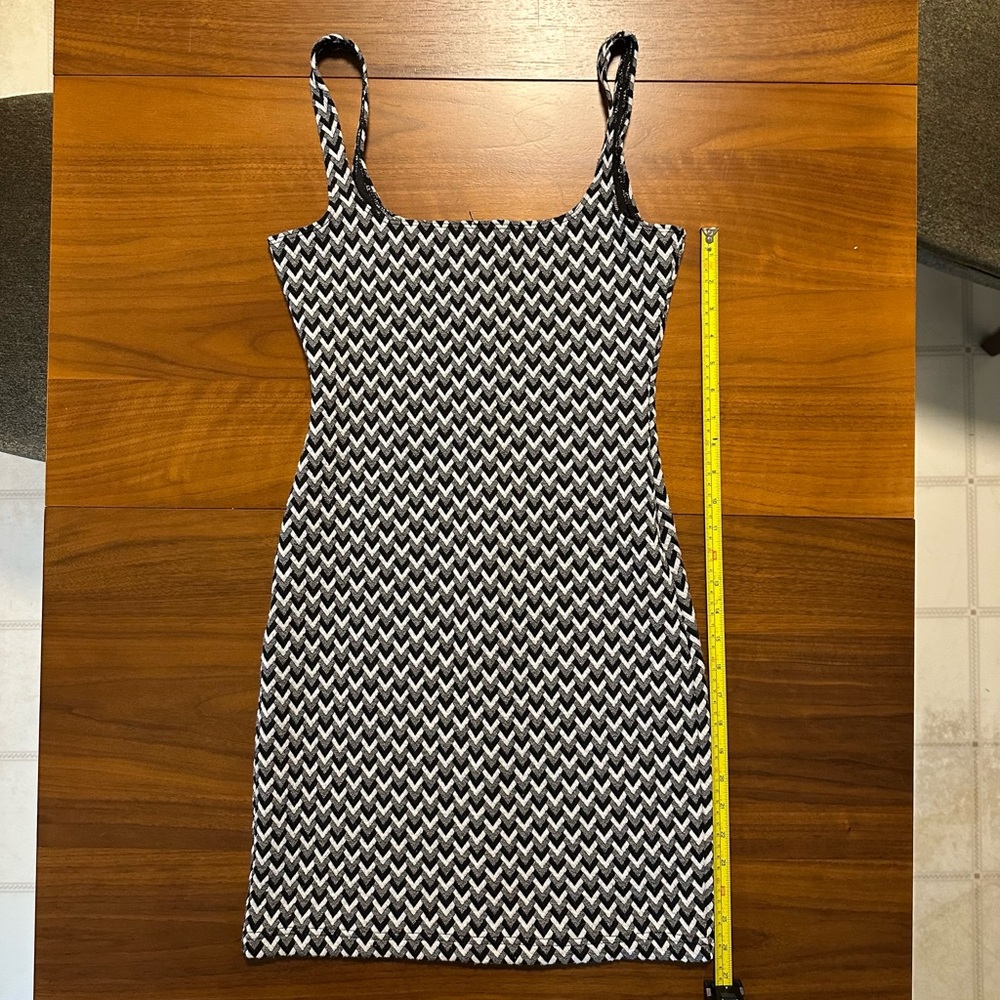American Apparel Black and White Mini Dress